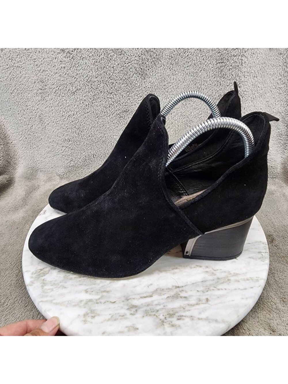 Latigo Shoes Womens Size 8 Pala Black Suede Ankle Boots *Read*